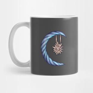 Moon and Sun art Mug